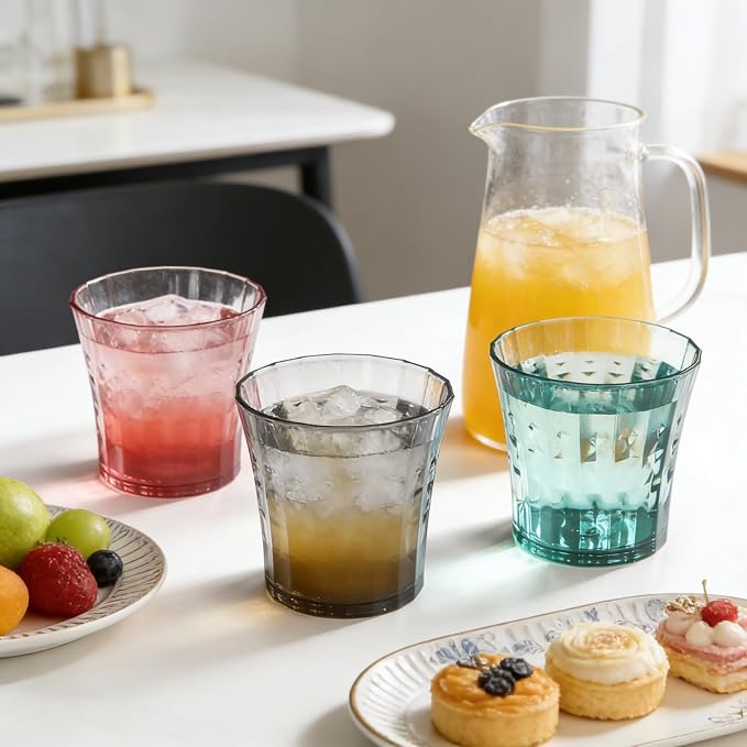 AVLA 12 Pack Plastic Water Tumblers, 10 OZ Unbreakable Acrylic Drinking Glasses - Image 7