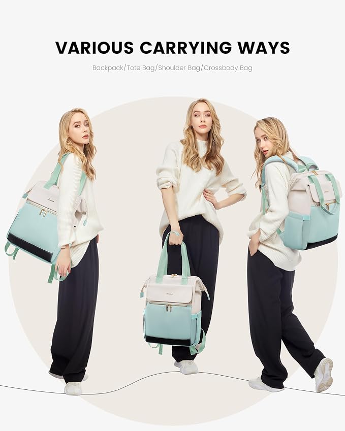 LOVEVOOK Laptop Backpack for Women, 15.6 Inch Work Laptop Bag - Image 6