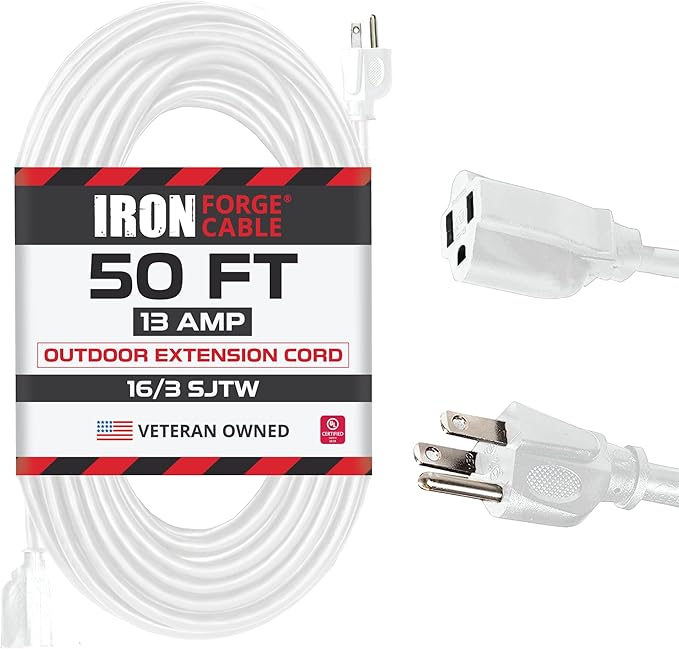 Iron Forge Cable Weatherproof 50 Ft Outdoor Extension Cord by IronForgeCable