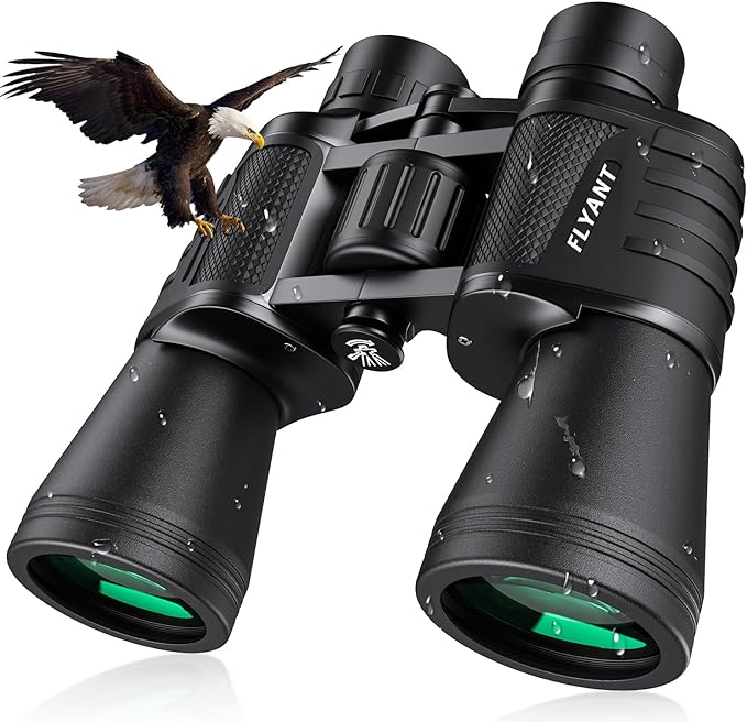 20x50 High Powered Binoculars for Adults, Waterproof Compact Binoculars by FLYANT