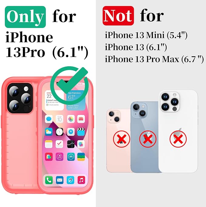 Cozycase Compatible with iPhone 13 Pro Waterproof Case - Image 2