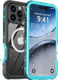 for iPhone 16 Pro Case Waterproof, Full-Body Hard Case Built-in by Comboproof
