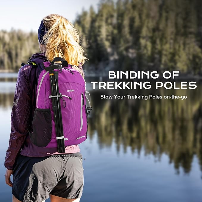 VPBAGE 15L Water-resistant Hiking Daypack - Image 4