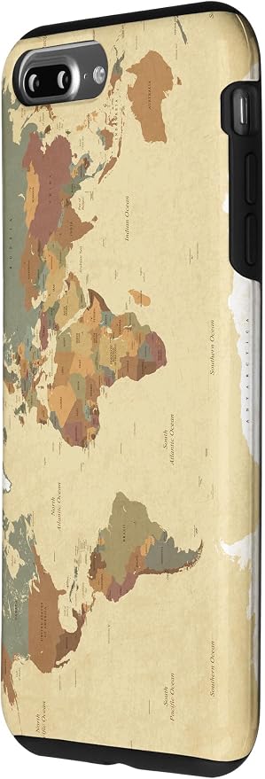 Globe Map Smartphone Cell Cover Gift World Map Pattern Phone Case - Image 2