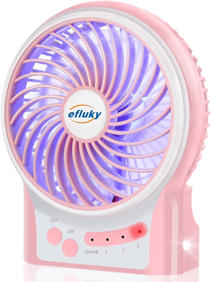 efluky 3-Speed Mini Desk Fan by efluky
