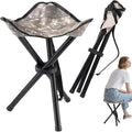 Travel Folding Camping Stool, 14.6 inches Lightweight Outdoor Tripod Chair and by Unknown