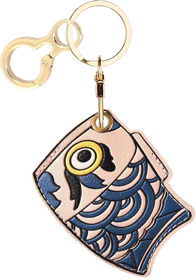 BORKUANA Leather Keychain Holder Case Compatible by BORKUANA