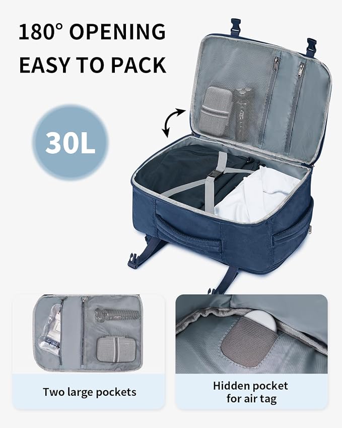 ECOHUB Travel Backpack for Men, Laptop Carry on Backpack - Image 4