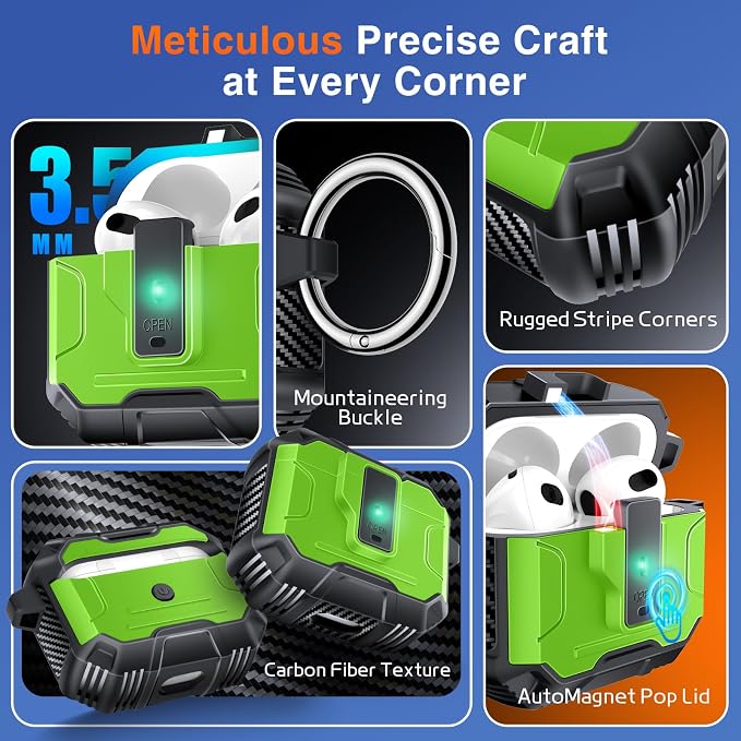 Armoured Heavy Duty for AirPods 4th Generation Case - Image 6