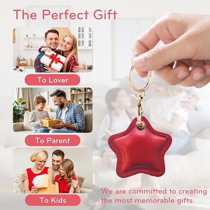 Leather Charm Keychain Holder Case Compatible - Image 5