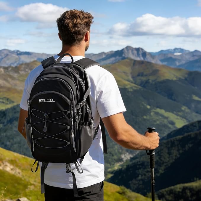 RealCool Hiking Backpack for Men Women, 30L Lightweight Waterproof Travel - Image 6