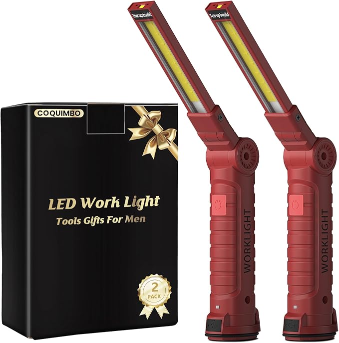 Coquimbo Tools Gifts for Men Dad Husband, Rechargeable LED Work Light Grill by Coquimbo