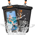 Waterproof Phone Pouch Floating 2 Pack, IP68 Dry Bag Compatible by GJUMP