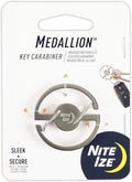Nite Ize Medallion Key Carabiner, Stainless Steel Key Ring Carabiner by Nite+Ize
