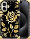 for iPhone 17 Case Luxury Golden Decoration by Unknown