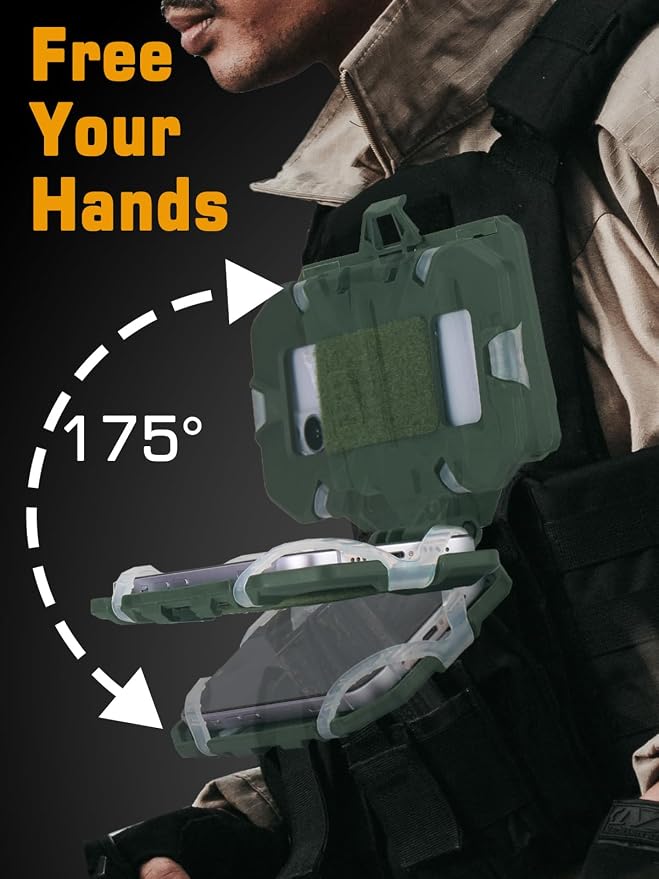 Tactical Gear Plate Carrier Vest Accessories Phone Chest Mount Holder - Image 2