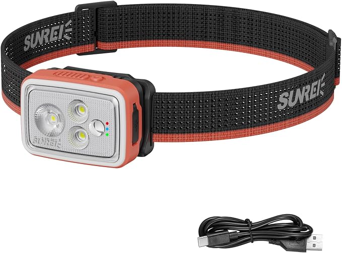 SUNREI 700 Lumens Rechargeable Headlamp by SUNREI