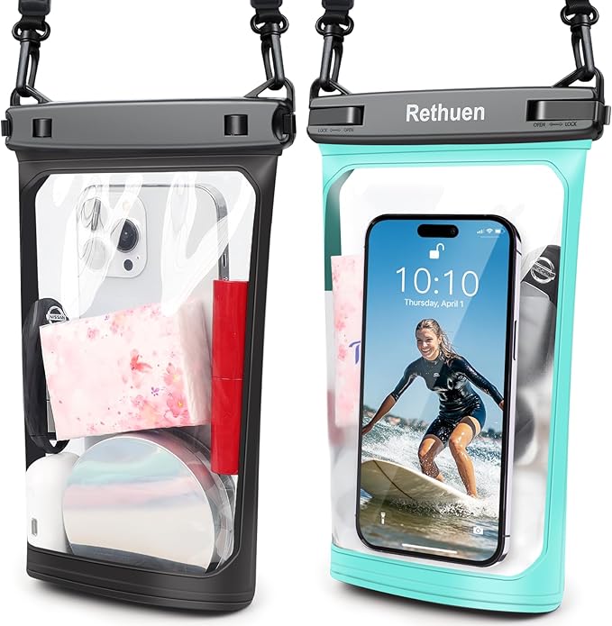 Large Floating Waterproof Phone Pouch, Float Water Proof Bag by Rethuen