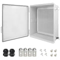 LeMotech Electrical Box, IP67 Waterproof Hinged Cover Stainless Steel Latch by LeMotech