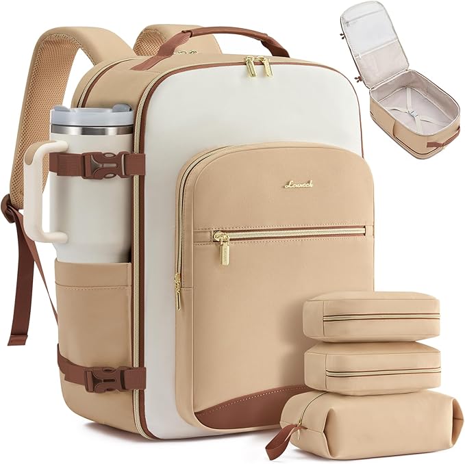 LOVEVOOK 40L Travel Backpack for Women & Men, Airline Approved Carry On Luggage by LOVEVOOK