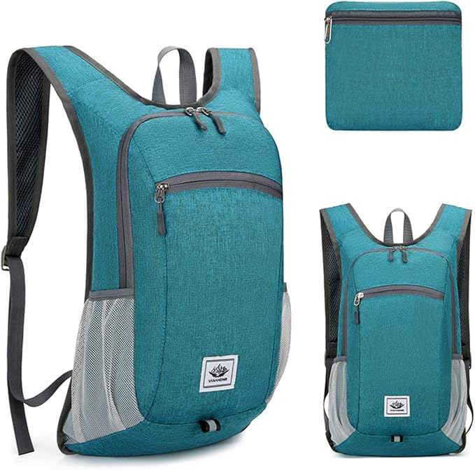 DOJUNS Hiking Backpack 15L Small Travel Backpack Lightweight Foldable Daypack by DOJUNS