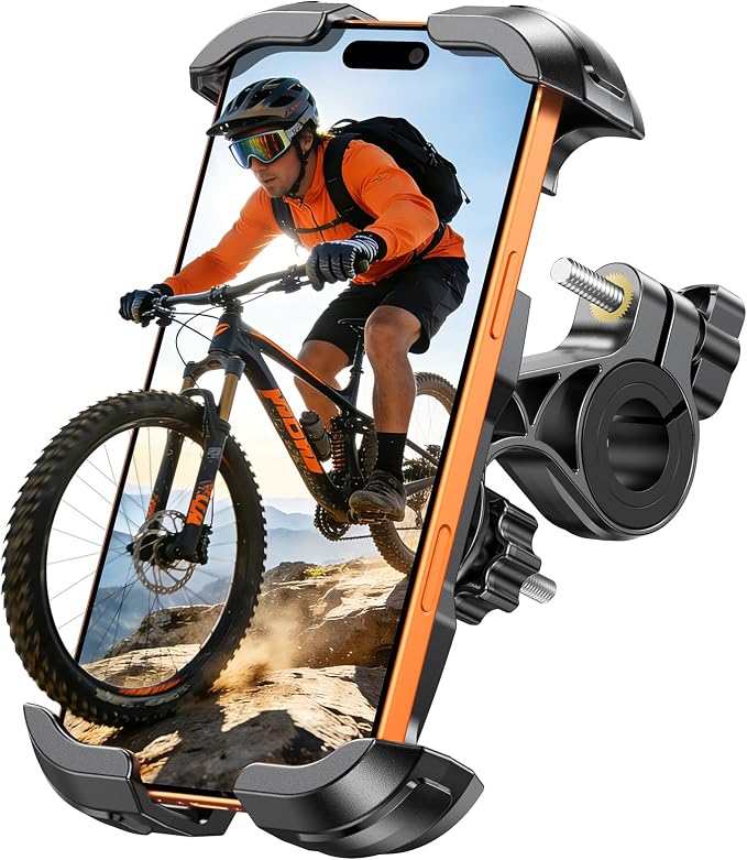 Zewdov Motorcycle Phone Mount, Upgrade Bike Phone Holder, 360° Rotatable Phone by ZewdovUSOfficial