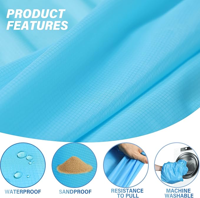 Famstar Beach Blanket Oversized Extra Large 10'X 9', Waterproof Sandproof Beach - Image 6