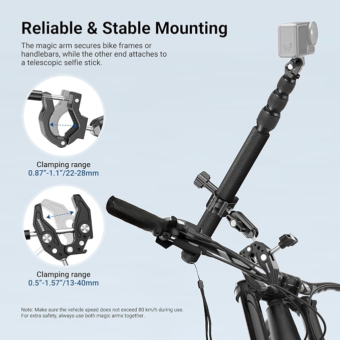 NEEWER Motorcycle Mount Accessories Kit Compatible - Image 5