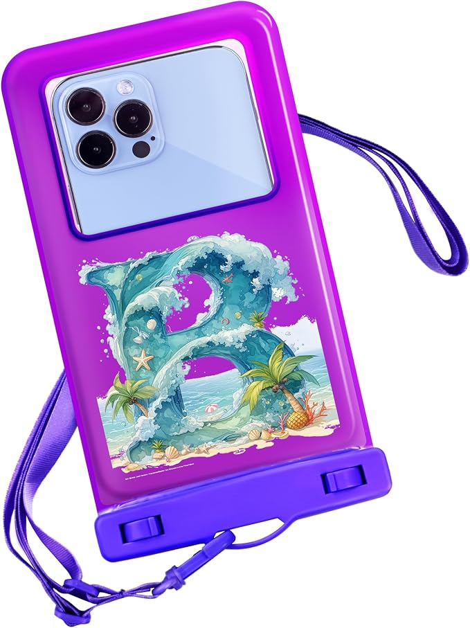 Personalized Initial Waterproof Phone Pouch Case by Unknown