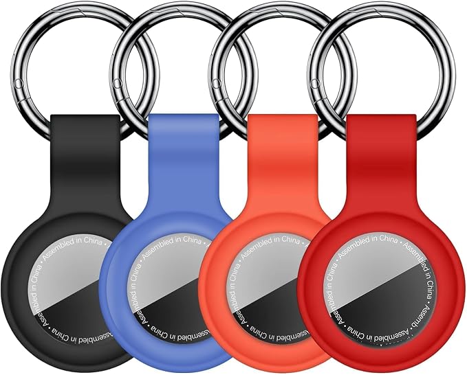 Linsaner Case for AirTag 2nd Gen & 1st Gen, Silicone Holder Keychain Key Ring by Linsaner