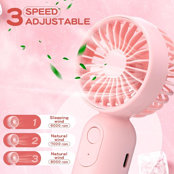 Rossesay 36 Pcs Mini Portable Fan Bulk Cute Handheld Lightweight Small Little - Image 3