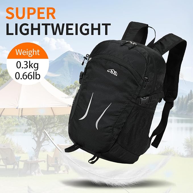 Small Hiking Backpack 35L Travel Lightweight Hiking Packable Daypack - Image 7