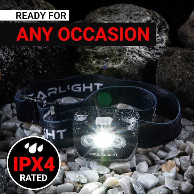 GearLight USB Rechargeable Headlamp Flashlight - Image 6