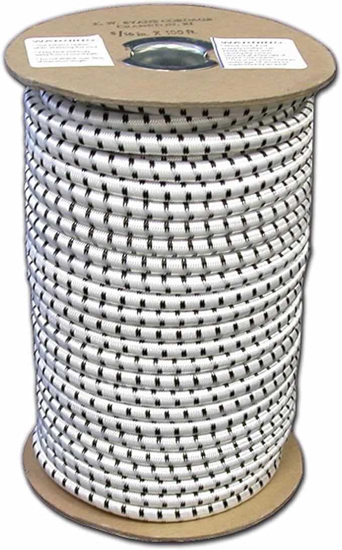 T.W Evans Cordage SC-308-100 3/8-Inch by 100-Feet Elastic Bungee Shock Cord by T.W+.+Evans+Cordage+Co.