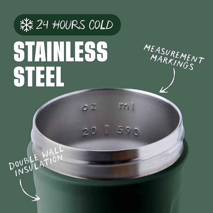 BlenderBottle Sport Insulated Stainless Steel Shaker Bottle - Image 3