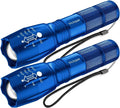 Victoper LED Flashlight 2 Pack Blue, Bright High Lumens Tactical Flashlights by Victoper