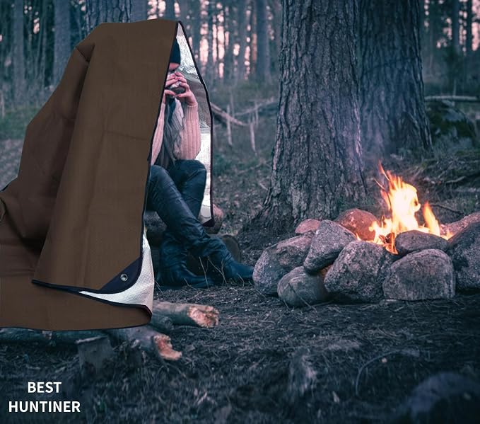 Heavy Duty Survival Blanket -Multifunctional Reflective Tarp Thermal Blanket - Image 4
