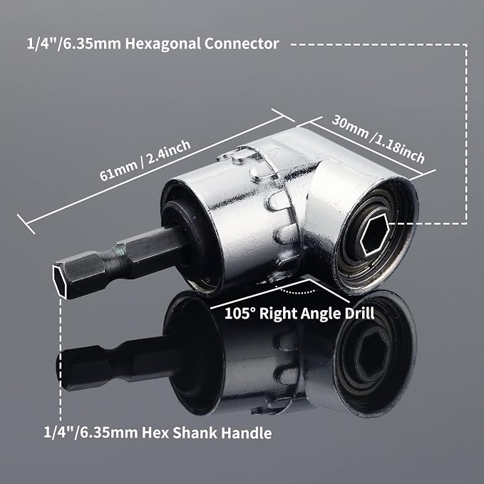 Katerk Bit Holder Key Chain Cool Gadgets, Gifts Drill Bit Holder, 1/4 Hex Bit - Image 3