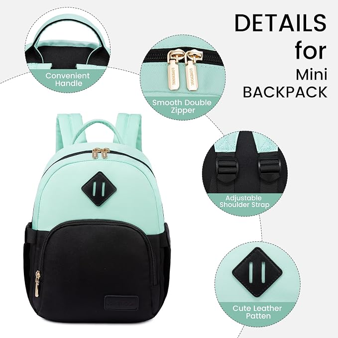 LOVEVOOK Mini Backpack for Women Light Weight Small Waterproof Backpack Purses - Image 8