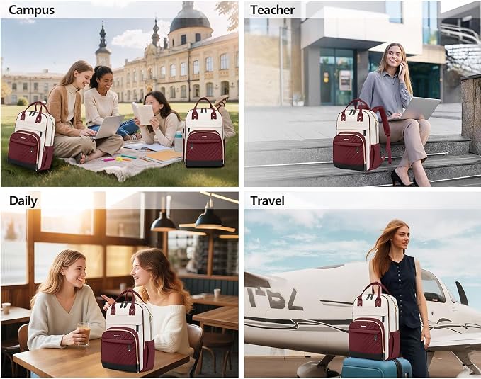 Laptop Backpack for Women Work Bag - Image 8