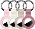 Linsaner Holder for AirTag 2nd Gen & 1st Gen, Silicone Case Keychain Key Ring by Linsaner