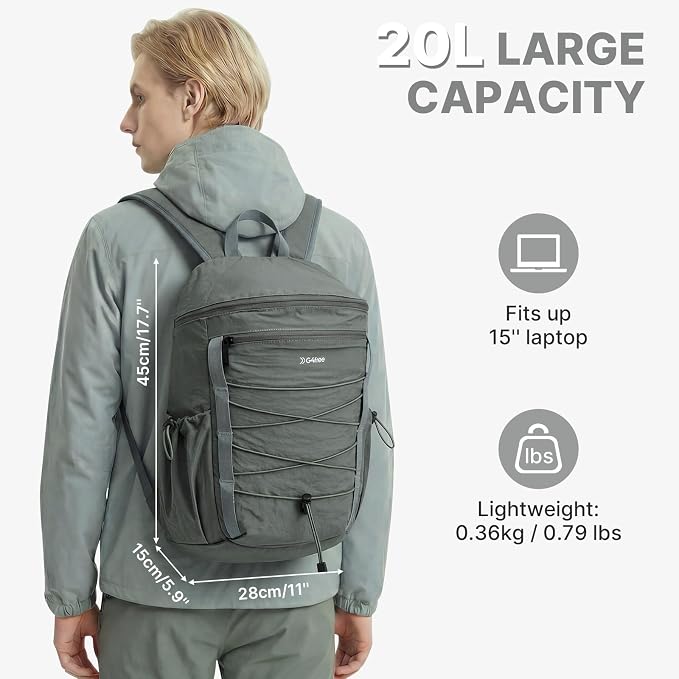 G4Free Hiking Backpack for Women Men 20L Lightweight Travel Backpacks Daypack - Image 2