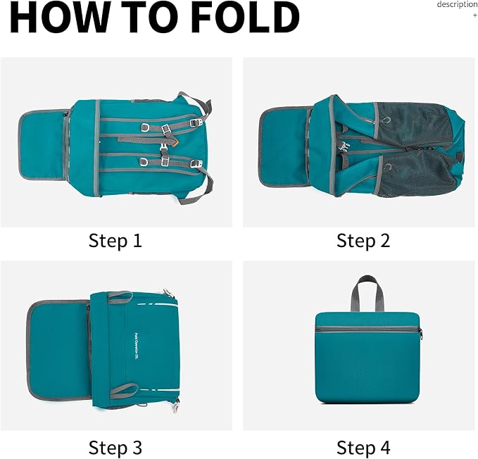 35L Lightweight Packable Backpack – Durable Foldable Daypack - Image 7