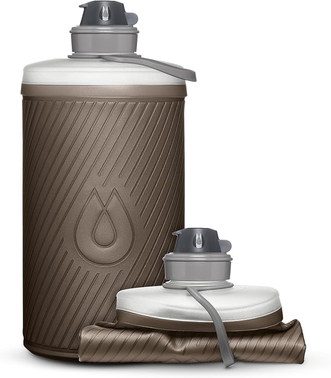 HydraPak Flux - Collapsible Backpacking Water Bottle - BPA Free, Ultra Light by Hydrapak