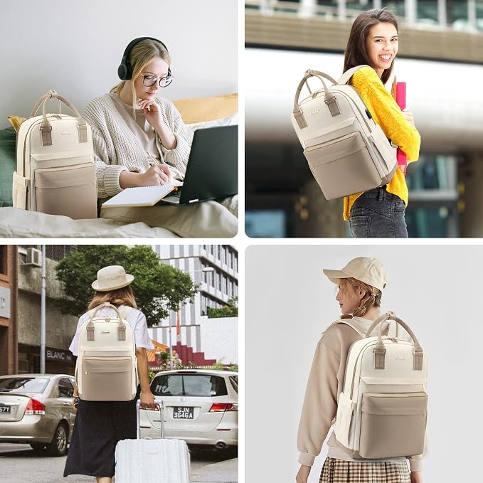 LOVEVOOK Laptop Backpack for Women 15.6 Inch Laptop Bag - Image 9