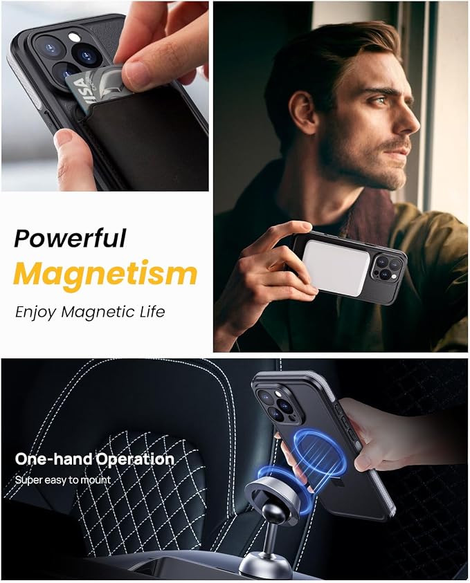 Lanhiem Magnetic for iPhone 16 Pro Max Waterproof Case, Dustproof Case Built-in - Image 6