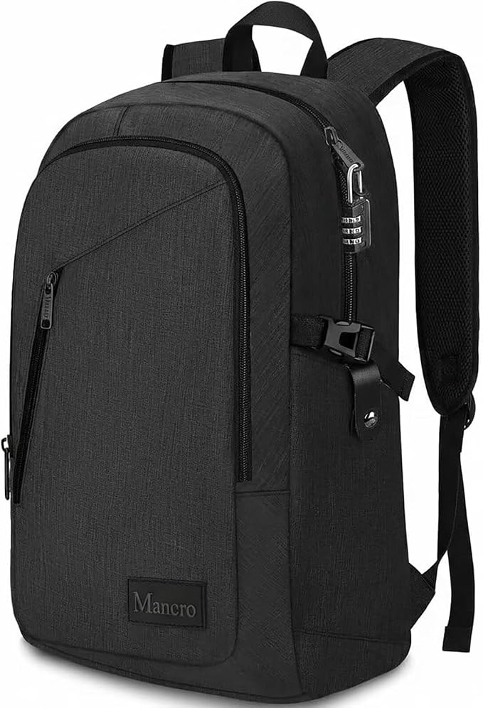 Mancro Business Travel Laptop Backpack, Anti Theft Slim Laptop Bag by Mancro