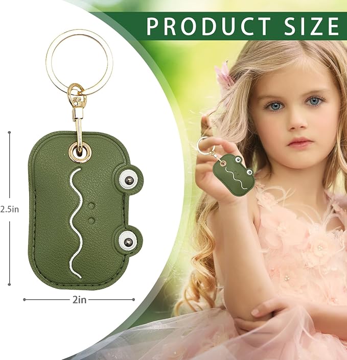 Leather Keychain Case Holder Compatible - Image 2
