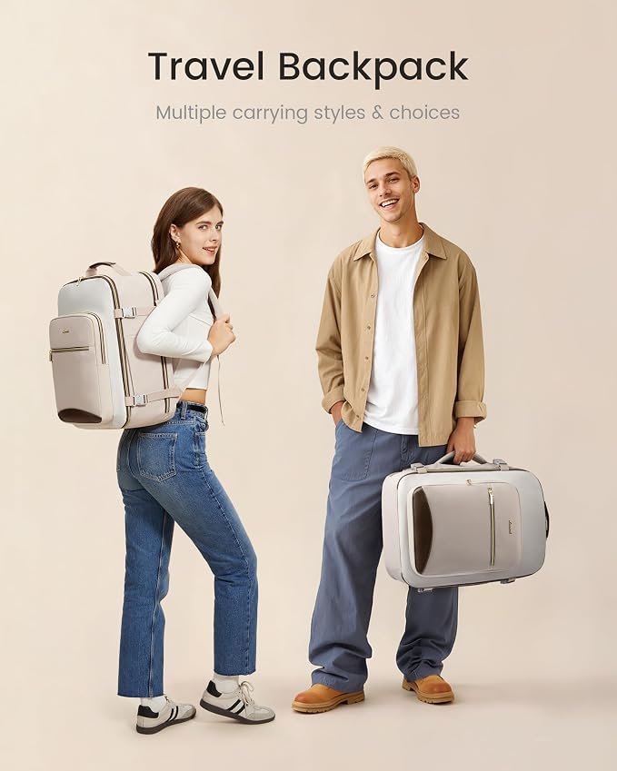 LOVEVOOK 40L Travel Backpack for Women & Men, Airline Approved Carry On Luggage - Image 7