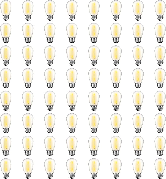 GvvooHome 64 Pack S14 LED Bulbs by GvvooHome